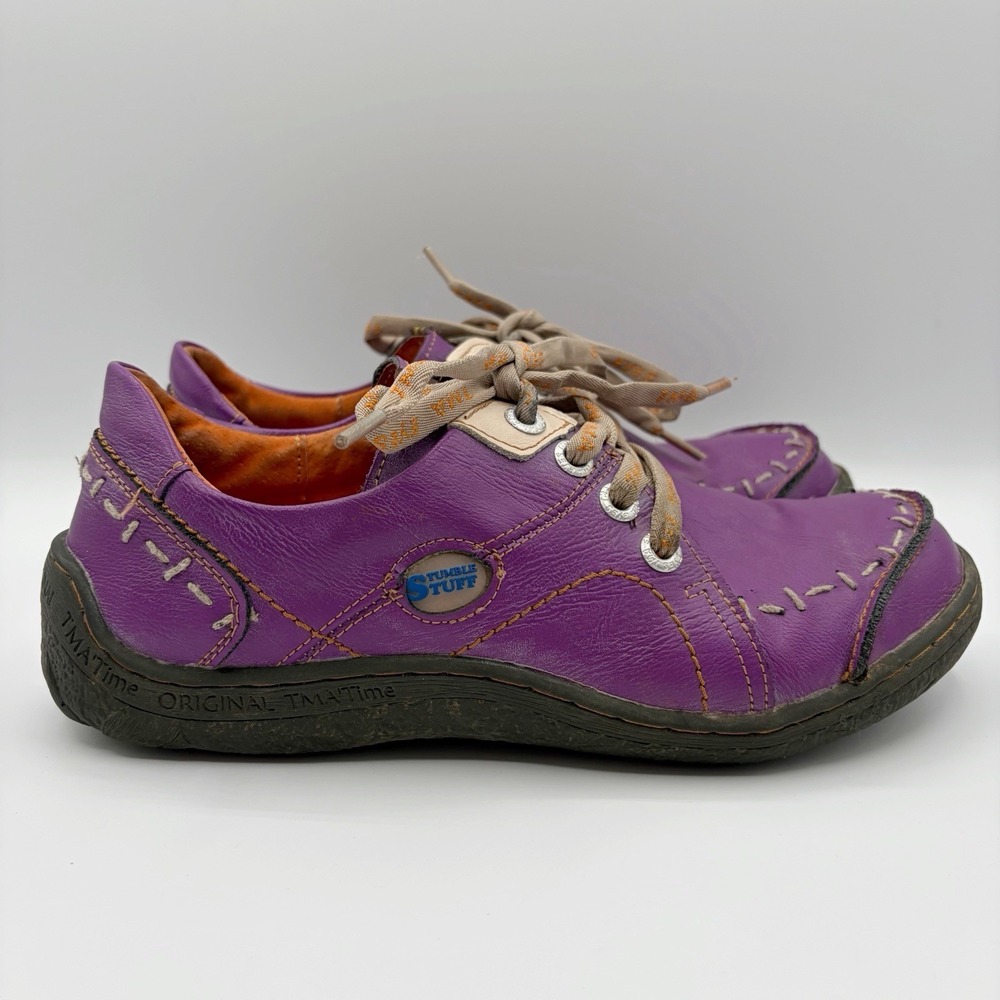 TMA Shoes Women's 10 - 10.5 Sz 41 Stumble Stuff Groovy Glides Washed Leather - Picture 7 of 10
